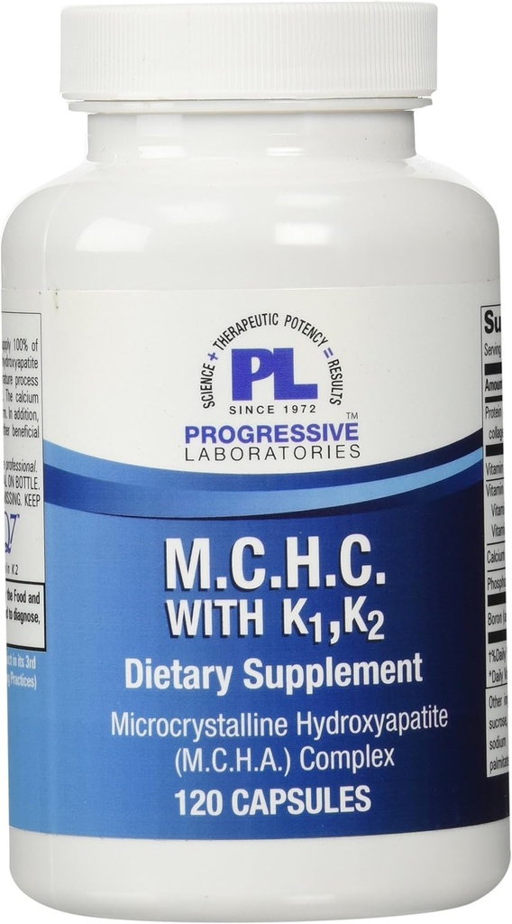 Laboratoires progressifs MCHC avec supplément K1 et K2, 120 Nombre