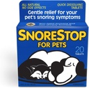 SnoreStop für Haustiere 20 Chewable Tablets I Natürliche Anti-Snoring-Lösung I Snore Relief für Hunde Katzen Ich höre Snoring-Hilfe ich schlafen Remedy I Gerät kostenlos ich Hilft Snores stoppen I Anti-Snore-Hilfe