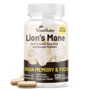 Vegan Vitality Lions Mane Supplement Kapseln - Nootropic Brain Support Supplement, Lions Mane Mushroom Extract Kapseln - 120 Vegan Bacopa Monnieri, Gotu Kola, Ginseng