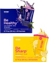 BeMe BeHealthy & BeSharp Bundle - Probiotici liquidi e integratori liquidi Omega-3