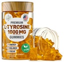 BioVit L Tyrosine Gummies - Aminoacido attivato L Tyrosine Supplemento - Focus naturale, Mood and Energy Supplement for Kids & Adults - L-Tyrosine 1000MG per Serving, 500MG per Gummy - 60 Vegan Gummies