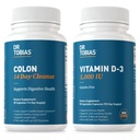 Dr. Tobias Colon 14 Day Cleanse und Vitamin D3 5000 IU unterstützen Gesamtgesundheit, Immunsystem und Verdauungssystem. Non-GMO Gut Cleanse und Vitamin für Männer und Frauen.