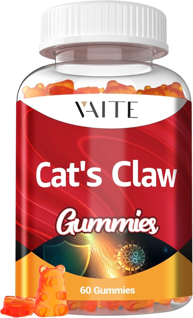 Gatti Claw Herbal Supplements 1000mg Gummies - Uncaria Tomentosa Extract, Vegan Immune Support, Joint Health, Inflammatory Balance, Totale Benessere, Sugar-Free, Gluten-Free, 60 Chewables