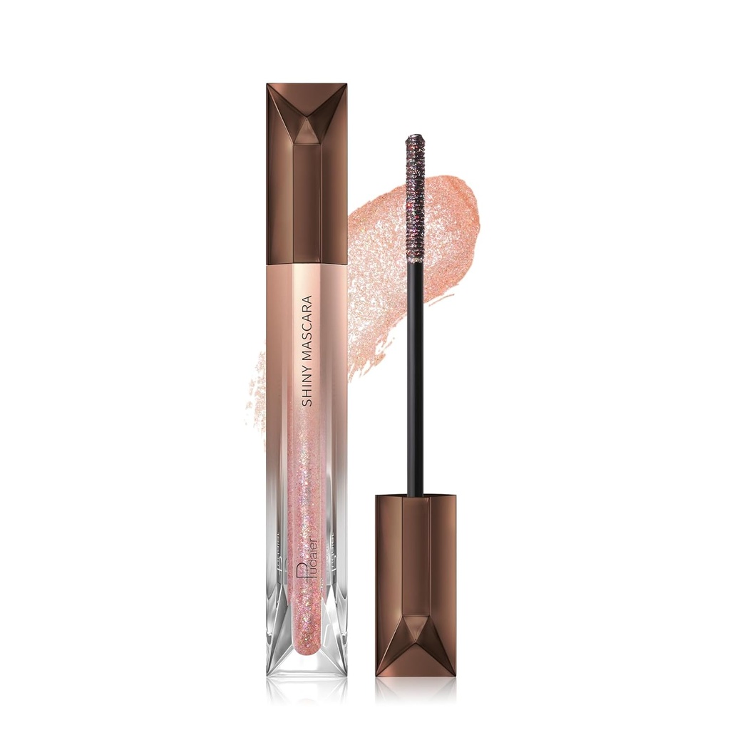 Mascara glitter pour cils, Mascara coloré brillant diamant, Maquillage des yeux étincelants longue durée pour le festival, fête
