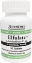 ELFOLATE® 15mg L-Methylfolat Methylfolat Methylfolat Medizinische Nahrungsergänzungsmittel Professional Stärke Aktiver Reiner Potent 30 Tabletten