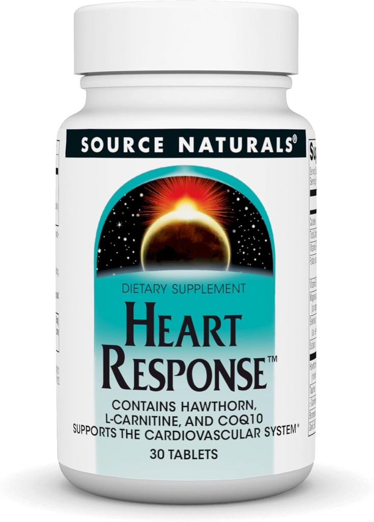 SOURCE NATURELLES Comprimé de réponse cardiaque, 30 Nombre