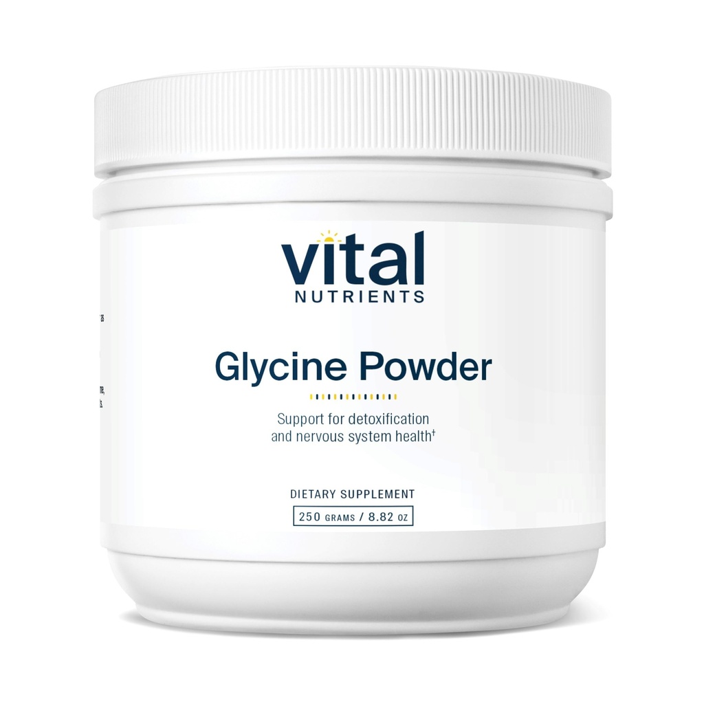 Vital Nährstoffe Glycine Pulver 250g | Aminosäure, um restliche Schlaf, Stress, Gedächtnis und kognitive Unterstützung zu fördern* | Ve Glycine Supplement | Gluten, Dairy, Soy Free | Non-GMO | 625 Servierungen