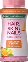Les cheveux, la peau et les ongles de la nature avec biotine et collagène, soutient la santé de la peau et des ongles, 2500 mcg, Gommies parfumées d'agrumes, 140 Ct