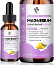 Magnesio Complesso, Magnesio Glycinate, Ossido, Taurate e Citrato Gocce liquide per Bone, Cuore, Muscolo, Immune, Energia, Dormire e Digestione, Alto assorbimento, Zucchero-Free ananas Flavor, 2 Fl Oz