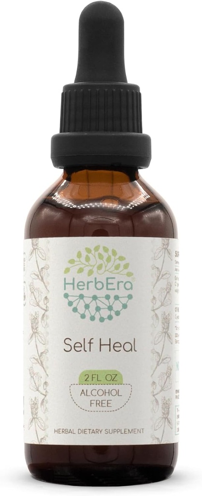 HerbEra Selbstheilung B60 Alkoholfreie Kräuterextrakt Tinktur, Konzentrierte flüssige Tropfen Natürliche Selbstheilung (Alle heilen, Prunella Vulgaris) (2 fl oz)