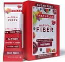 Punch de fruits sans sucre Aromatisé Psyllium Husk, 24 paquets de fibres