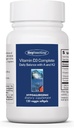 Groupe de recherche sur l'allergie Vitamine D3 Complète - Supplément Vitamine D3 et K2, Bilan quotidien, avec vitamine A, tocotriénols d'or Delta, haute puissance, softgels de légumes - 120 Compte