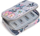 Vera Bradley Performance Twill Travel Pill Organizer, Pariser Bouquet, One Size