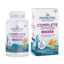 Nordic Naturals Complete Omega Jr., Lemon - 180 Mini Soft Gels - 283 mg Total Omega-3s & 35 mg GLA - Gesunde Kognition, Nervous System Function - Non-GMO - 90 Servietten