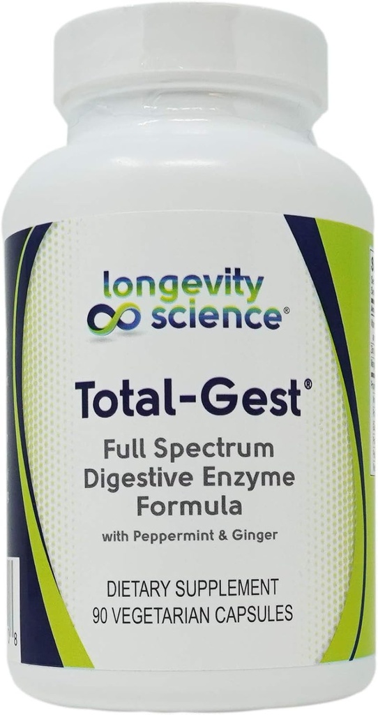 Langlebigkeit Wissenschaft: Total Gest Full Spectrum Verdauungsenzym Formel 90 Vegetarische Kapseln