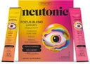 Neutonic Nootropic Focus Blend Powder | Peach Mango & Wild Berry 32 Sticks | Koffeinfrei, Zero Sugar | Support Memory, Mental Clarity, Kognitive Funktion | Boost Focus, Energy, Brain Health