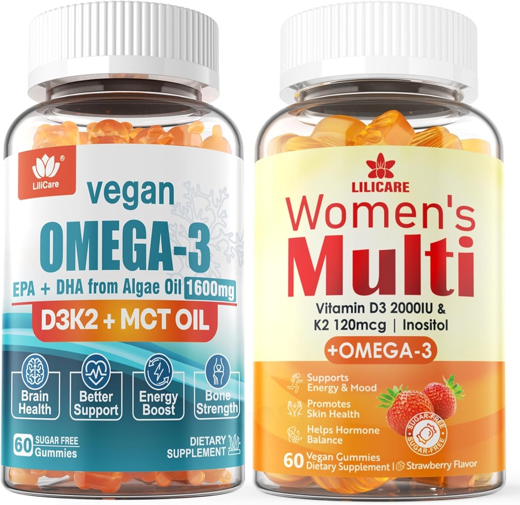 Donne Multivitamina Gummies Vegan Omega3 Gummies 1280mg
