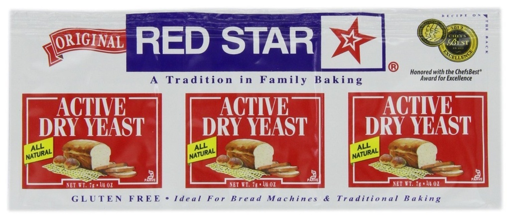 Levure nutritive de Red Star - Séchage actif - 0,75 oz - Cas de 18