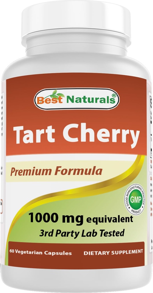 Meilleur extrait de cerise naturel 1000 mg 60 Vcaps