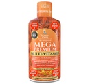 Mega Premium Liquid Multivitamin | Natural Immune Support Vitamina w/ 1333% Vitamina C, 200% D3, Zinc + 20 Vitamine, 70 Minerali, & 21 Aminoacidi | Sugar Free | Orange Flavor | 98% Assorbimento | 32 Serv