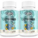 Liposomal Bovine Lactoferrin 1000 mg - für Eisenabsorption & Immunfunktion Lactoferrin Ergänzungen für Erwachsene, 60 Softgele (2 Flasche)