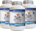 PET SUPPLEMENTARI & NUTRITION LLC Dog Eye Vitamins Support - Dogs Total Health Control - Supporto immunitario - Hair Skin Nails Oral Eye Health Formula - Calcium for Dog Food - 3 Bottiglie (180 Trattamenti)