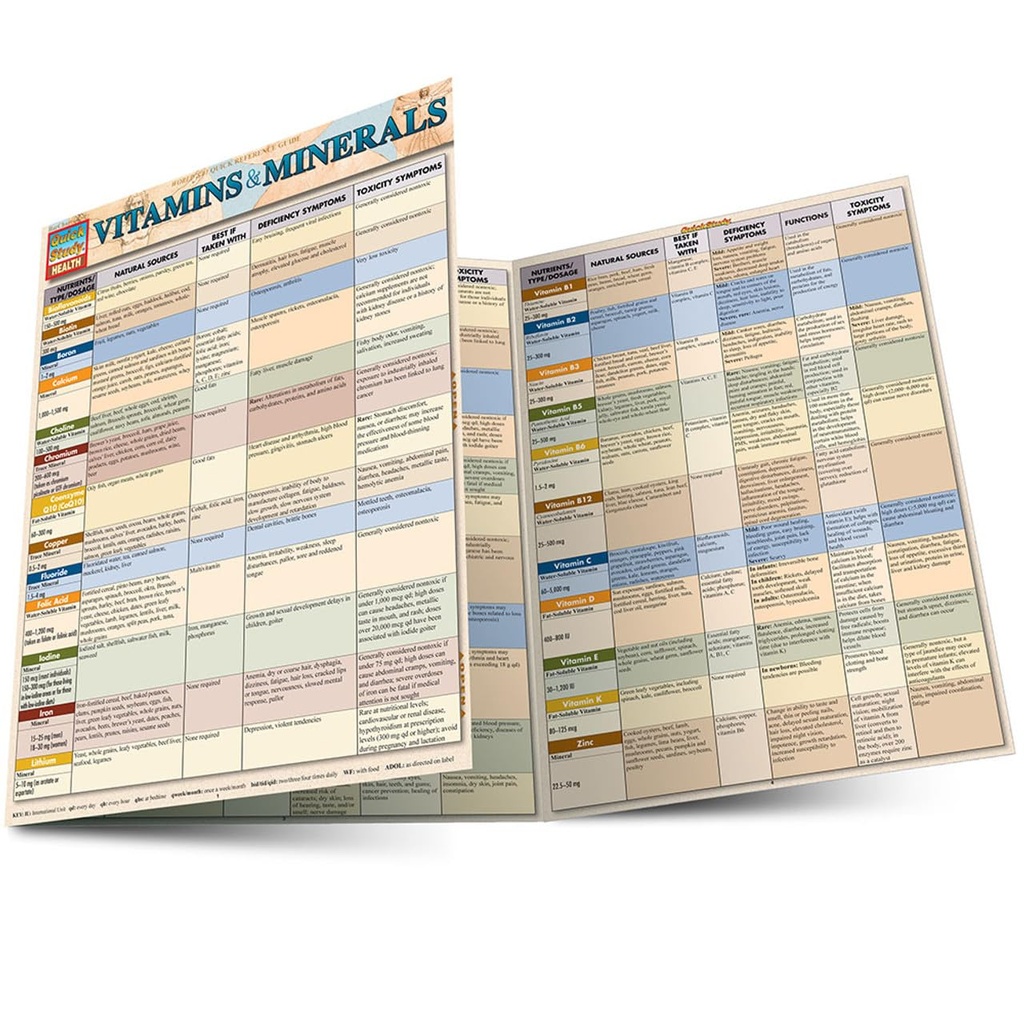 Vitamines et minéraux : guide de référence sur les études rapides stratifiées (QuickStudy Health)