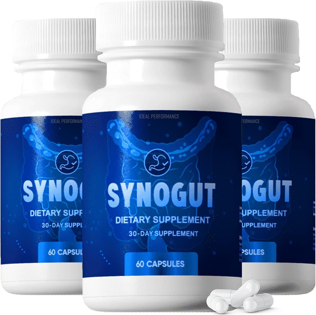IDEAL PERFORMANCE Synogut Pillen Nahrungsergänzungsmittel für Gutgesundheit (3 Flaschen)