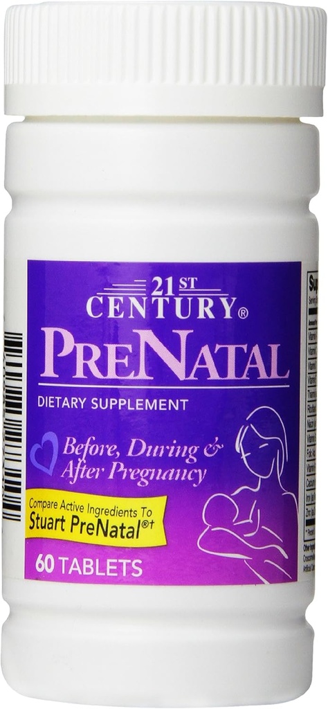 21st Century Prenatal Tablets, 60 Count (Pack von 2)