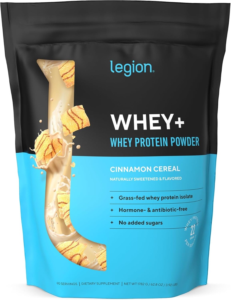 LEGISLAZIONE Whey+ Protein Whey Isolate dalle mucche a base di erbe - Polvere isolata di proteine del siero basso Calorie, non OGM, senza zucchero, senza lattosio e senza glutine, polvere proteica naturale per uomini e donne, 60 Servings