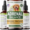 Аdrеnаl Balance für Hunde und Katzen - Kissen Behandlung für Haustiere, Аdrеnаl Unterstützung w/Ashwagandha, Licorice Root, Rhodiola Rosea – Beste Kussbehandlung für Hunde - 2oz Harmony Kräutertropfen
