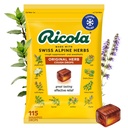 Ricola Original Herb Cough Drops, 115 Count, Cough Suppressant & Throat Rilieving Drops with Naturally Sourceed Menthol, Pleasing Herbal Taste for Coughs & Throat Irritation Symptom Relief