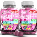 Gummie di collagene multimani con acido ialuronico di biotina Bamboo Vitamina A C Vitamina D E Folate Saw Palmetto Silica B3 Vitamine Pelle per capelli e Nails Gummies by Clean Nutra