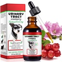 Tract urinaire pour chiens, traitement de l'infection par le tract urinaire pour chiens avec support pour canneberges Tract urinaire et vésiculeuse, support pour la pierre rénale et chien UTI, supplément pour chien Cranberry Supplément pour chiens - 60 ml