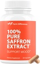 Saffron Supplements 88.5mg - 100% Pure Saffron Extract Capsules - Mood, Eye, & Energy Support - Made in Italy