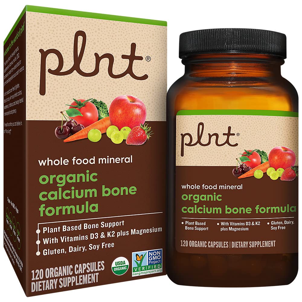 Préparation biologique à base d'os de calcium a" avec vitamines D3, K2 et magnésium (120 capsules organiques)