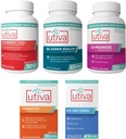 15% Bundle Utiva Cranberry PACs 30 Vegi Capsules + Utiva Bladder Health 60 Capsules + Utiva D-Mannose 500mg 120 Capsule + Utiva Probiotic 30 Delayed Release Vegi Capsules + Utiva UTI Strisce di prova