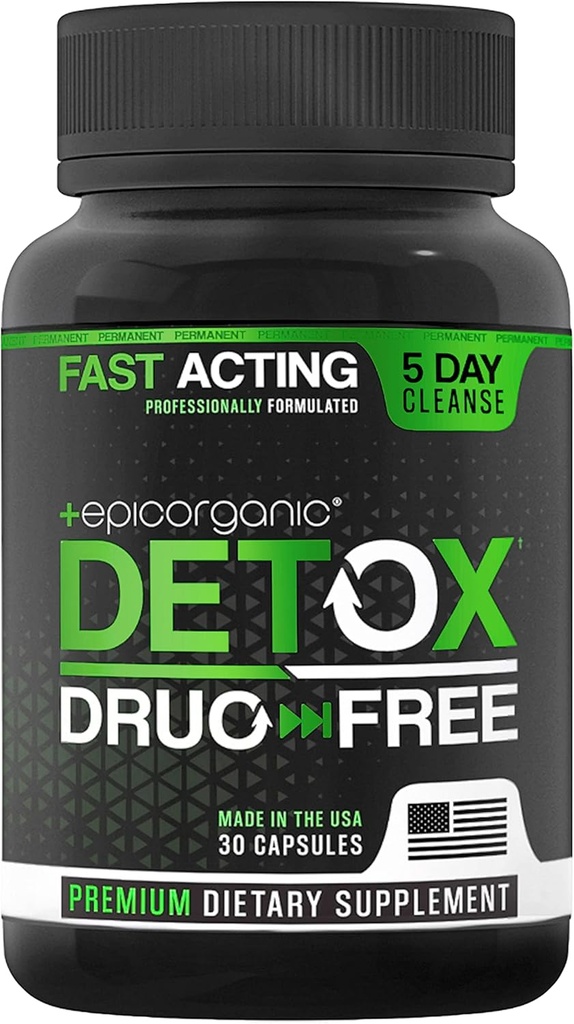 5 giorno Detox Cleanse | Pulitura del colon ad alta resistenza & fegato Detox | Promuove il supporto sano del fegato | Detox Cleanse per gli uomini e le donne | Made in the USA | 30 capsule