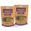 Elderberry Syrup Kits 2X - Jedes Makes ca. 32oz - Includes Brewing Bags - Ingredients - Elderberries - Rosehips - Ginger - Echinacea - Cinnamon - Cloves - Elderwise