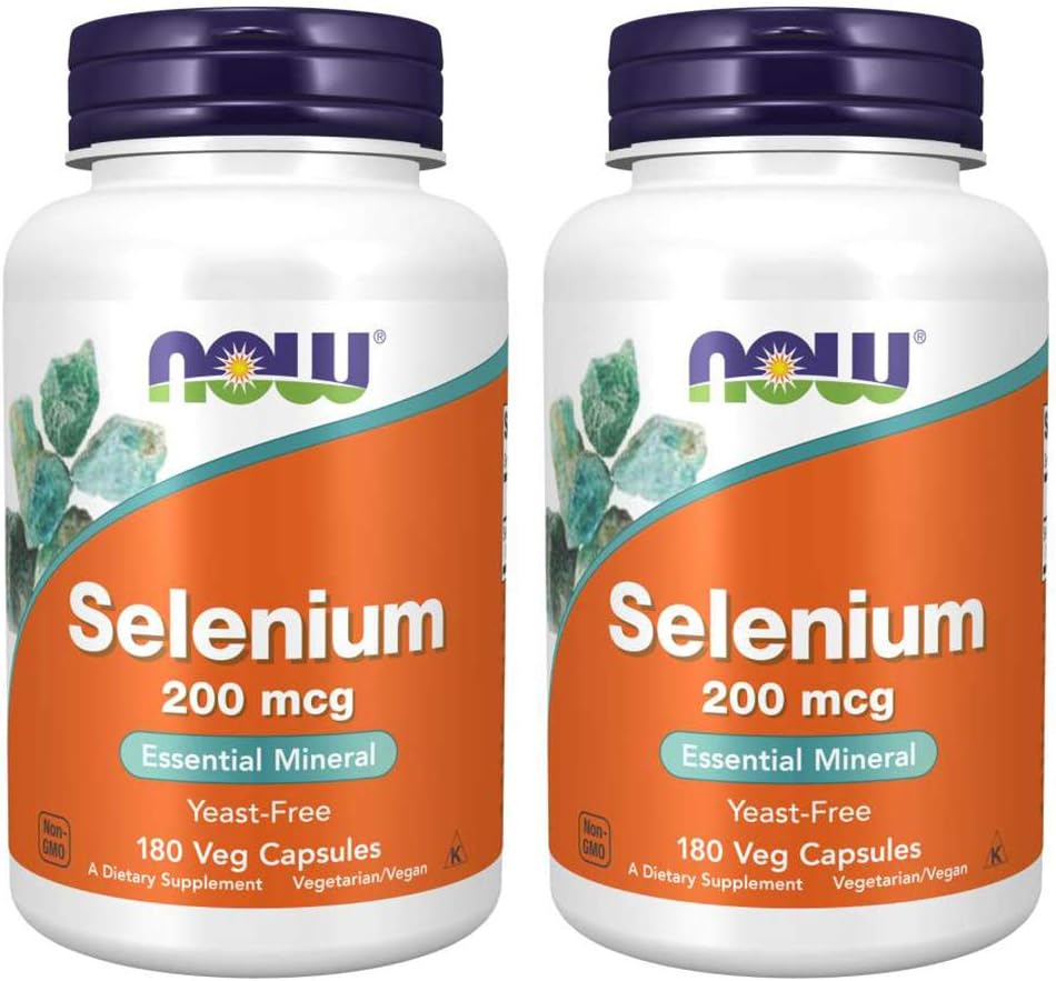 Jetzt Lebensmittel Selenium 200 mcg VCaps, 180 Count (Pack von 2)