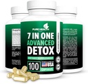 Formula avanzata 7-in-ONE - Full Body Cleanse - Detox & Liver Cleanse - Detox & Liver Repair, All Natural Toxins Remover, Healthy Cleansing Support for Liver (100 Capsule)