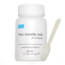 Puro acido ascorbico cosmetico, 2.7 oz. 76.5g polvere di vitamina C pura per il viso, pelle, uso topico, polvere di acido L-ascorbico, polvere di VIT c, Mini Spoon incluso.