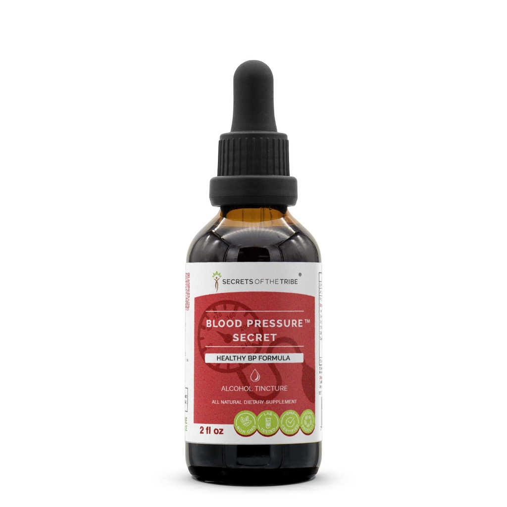 Segreti della Tribù - Segreto di Pressione Sangue, Formula di Circolazione sana, Integratore di erbe Miscela Gocce Alcohol Liquid Extract 2 fl oz