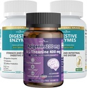 Apigenin con L-Theanine + Digestive Enzymes Wellness Bundle – Rilassamento naturale, Rilievo di stress e supporto digestivo