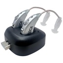 Amplificatori acustici digitali - Coppia Amplificatore acustico personale BTE ricaricabile con Dock USB - Premium Behind The Ear Sound Amplification - di MEDca