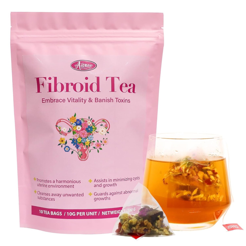 Auranic Natural Fibroid Shrink & Ovarian Cysts Herbal Tea, Fertilità naturale tè per le donne per ottenere Gravidanza Veloce, Rimedio e Ripristino dell'equilibrio dell'ormone, Gravidanza delle donne e Detosse del rombo