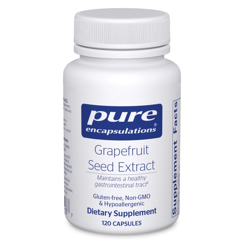 Estratto di semi di pompelmo | Supplemento al supporto del bilanciamento dei microrganismi intestinali e del tratto G.I.* | 120 capsule