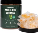 Mullein Gummies 2000mg für Lung Support, Daily Respiratory Health Gummies, Mullein Leaf Extract, Vegan & Non-GMO, Pear Flavor, Lung Health & Sinus Relief