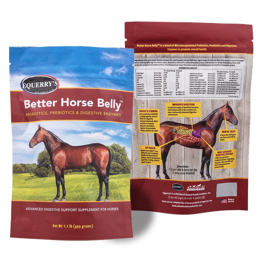 EQUERRY'S Better Horse Belly - Supplément Cheval avec Support Gut.