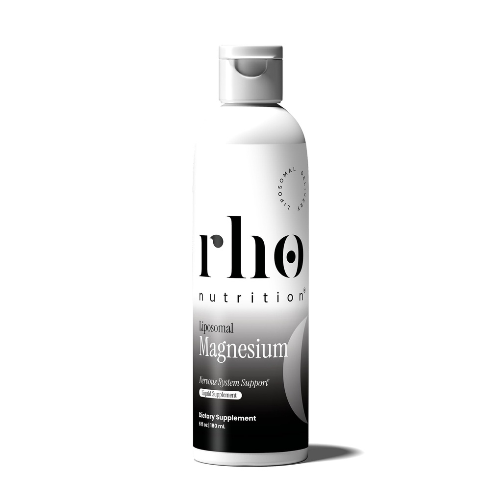 Rho Nutrition Magnésium liposomale - supplément de vitamine au magnésium liquide à haute absorption - soutient la récupération musculaire, la relaxation, la mémoire et la fonction cognitive pour les hommes et les femmes